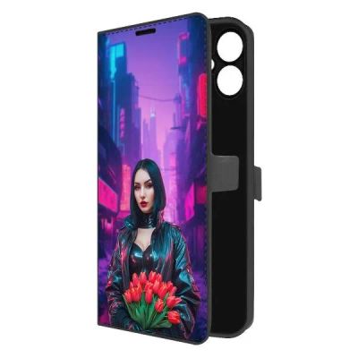 Лот: 25135005. Фото: 1. Чехол Krutoff Eco Book "Киберпанк... Чехлы, бамперы