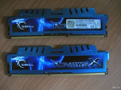 Лот: 13821761. Фото: 1. DDR3 2x8GB G.SKILL RipjawsX F3-2400C11-8GXM... Оперативная память