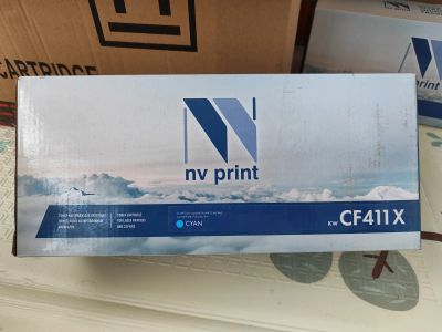 Лот: 22993175. Фото: 1. Картридж HP NVPrint CF411X cyan. Картриджи, расходные материалы