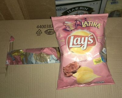 Лот: 16750177. Фото: 1. чипсы Lays 🦀 краб лэйс. Другое (продукты)