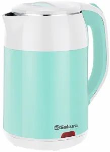 Лот: 20500813. Фото: 1. Чайник SAKURA 1,8л SA-2168WBL... Чайники, кофемашины, кулеры