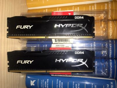 Лот: 15600249. Фото: 1. HyperX Kingston DDR4 два стика... Оперативная память
