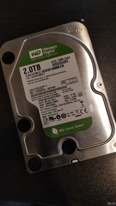 Лот: 14818975. Фото: 1. WD WD20EARX 2Tb Жесткий для компьютера... Жёсткие диски (HDD)