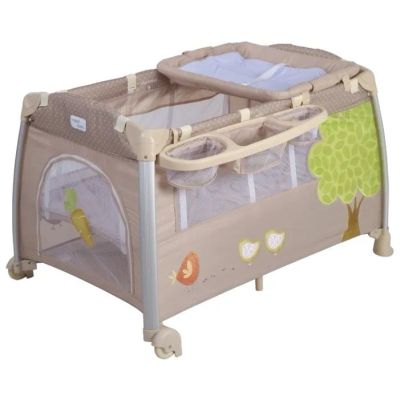 Лот: 20995152. Фото: 1. Кровать манеж Happy baby с матрасом. Детские кровати и кроватки