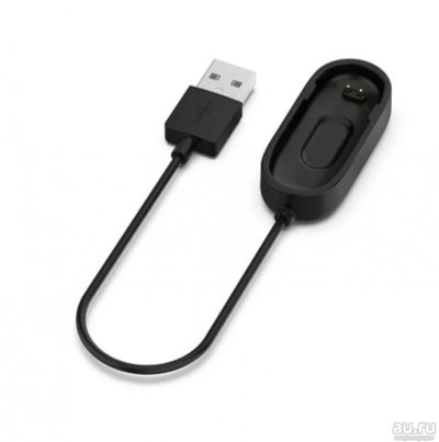 Лот: 16168652. Фото: 1. USB кабель Xiaomi Mi Band 4 черный... Дата-кабели, переходники