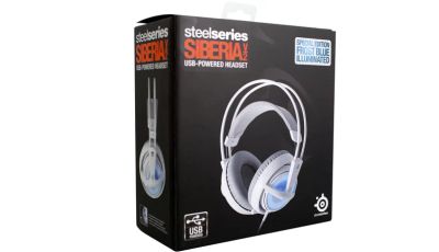Лот: 4199186. Фото: 1. SteelSeries Siberia v2 Frost Blue... Наушники, гарнитуры