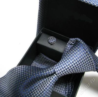 Лот: 2331977. Фото: 1. Подарочный набор галстук+запонки... Галстуки