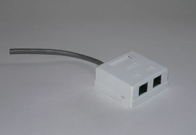 Лот: 2997053. Фото: 1. Розетка внешняя RJ-45 кат.5е... Шлейфы, кабели, переходники