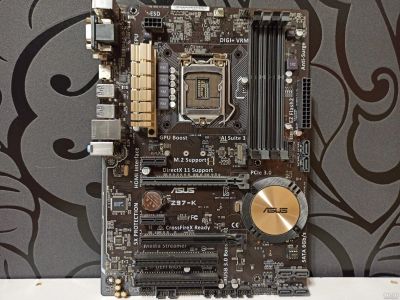 Лот: 17710886. Фото: 1. Asus Z97-K LGA 1150. Материнские платы
