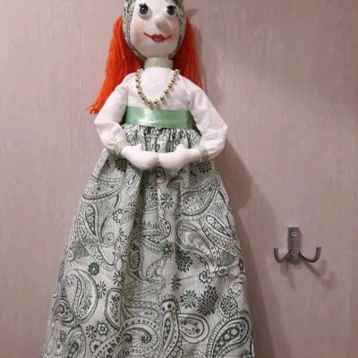 Лот: 12596031. Фото: 1. Кукла-пакетница2. Авторские куклы, игрушки, поделки