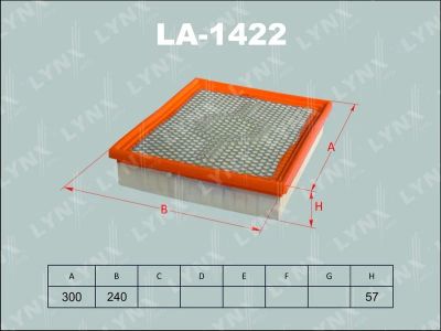 Лот: 13357054. Фото: 1. Lynx LA-1422 Воздушный фильтр. Расходные материалы