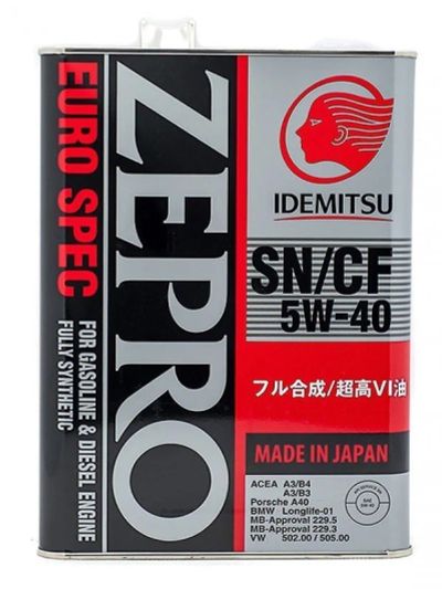 Лот: 12124312. Фото: 1. Idemitsu zepro euro spec 5w40... Масла, жидкости