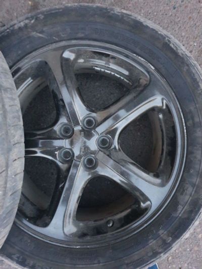 Лот: 14340742. Фото: 1. Колеса 5х100 Subaru style + резина... Шины на дисках