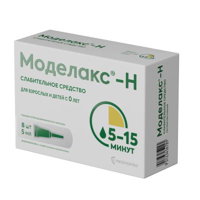 Лот: 23988615. Фото: 1. Моделакс-Н р-р рект. 5мл туба... Лекарства
