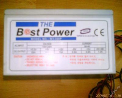Лот: 70068. Фото: 1. ATX-БП "Best Power" 230w (рабочий... Корпуса, блоки питания