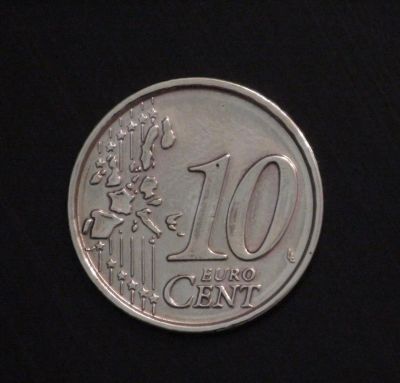 Лот: 3944335. Фото: 1. 10 евроцентов. Италия. 2002 г... Европа