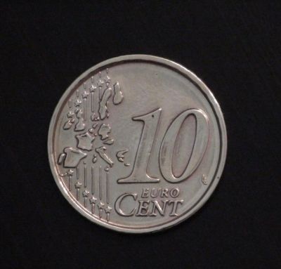 Лот: 3944335. Фото: 1. 10 евроцентов. Италия. 2002 г... Европа