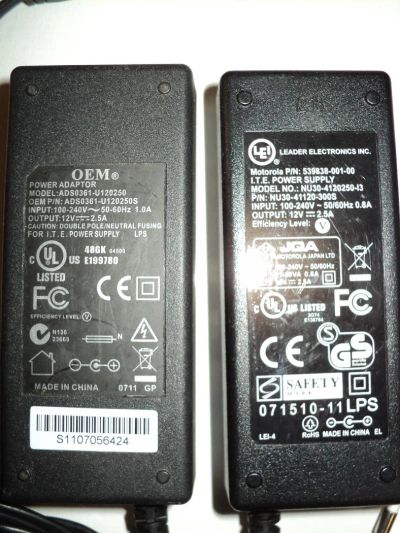 Лот: 8335427. Фото: 1. Блок питания 12V 2.5A. Разьем... Корпуса, блоки питания