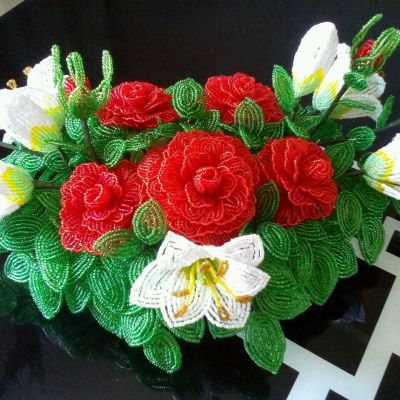Лот: 11414220. Фото: 1. Цветы из бисера. Искусственные и сувенирные цветы