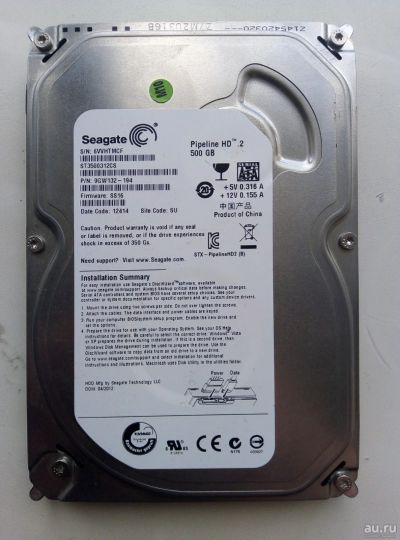 Лот: 13572886. Фото: 1. Жёсткий диск Seagate 500 gb. Жёсткие диски (HDD)