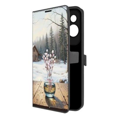 Лот: 25383043. Фото: 1. Чехол Krutoff Eco Book "Верба... Чехлы, бамперы