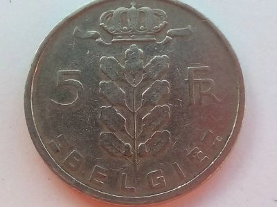 Лот: 19110863. Фото: 1. Монета Бельгии 5 франков, 1950... Европа