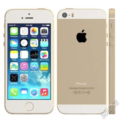 Лот: 5672389. Фото: 1. iPhone 5s 32Gb gold, в отличном... Смартфоны