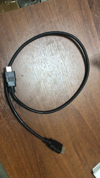 Лот: 21445527. Фото: 1. Шнур HDMI-HDMI Gold 0,7м Б/У. Шнуры, кабели, разъёмы