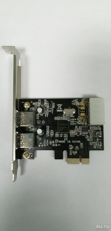 Лот: 16785296. Фото: 1. Контроллер PCI-E на USB 3.0x2... Платы расширения, контроллеры, доп. порты