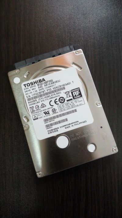 Лот: 10898487. Фото: 1. Toshiba MQ01ABF050 500 Gb Для... Жёсткие диски (HDD)