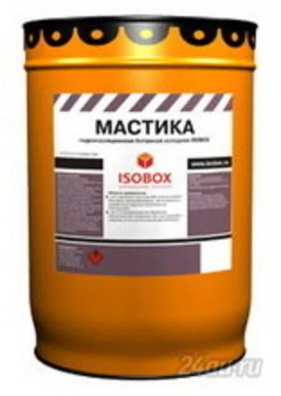 Лот: 5848556. Фото: 1. Мастика битумная «Isobox» 22 кг... Смеси, шпатлевки, цемент