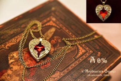 Лот: 7651860. Фото: 1. Колье. Красное сердце. Винтаж... Колье