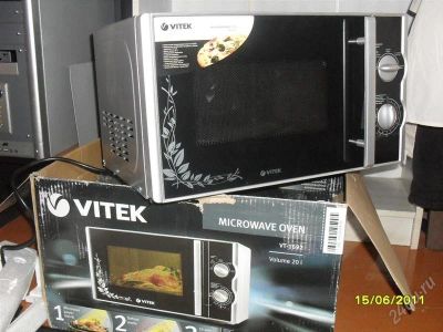 Лот: 1022312. Фото: 1. Новая микроволновка Vitek. Микроволновки, мини-печи