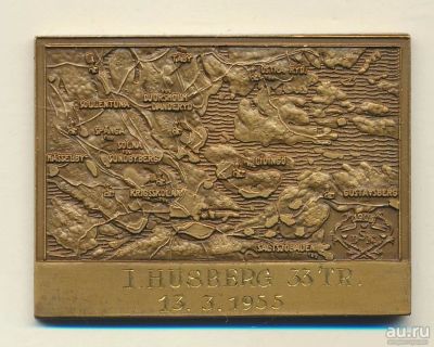 Лот: 15200537. Фото: 1. Швеция 1955 гравировка плакета... Юбилейные