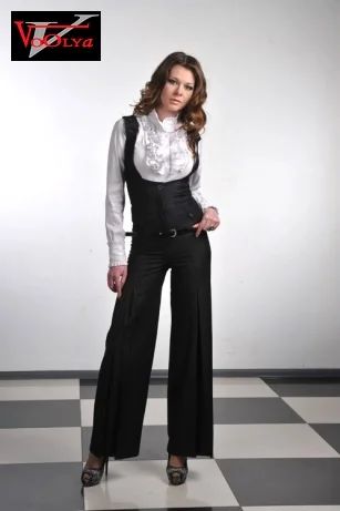 Лот: 5175763. Фото: 1. Брюки с лямками!!! р. 42-44. ОБ... Брюки, шорты