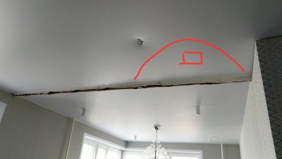 Лот: 12841714. Фото: 1. Натяжной потолок частично снять... Подвесные потолки, гипсокартон