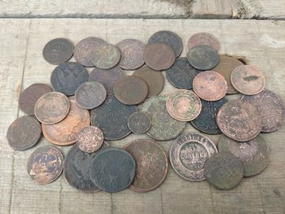 Лот: 17411373. Фото: 1. 36 медных монет царской России... Россия до 1917 года