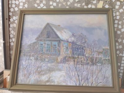 Лот: 24888989. Фото: 1. "Родительский дом".Картина. Картины, рисунки