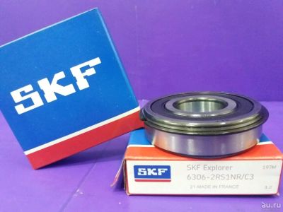 Лот: 14052626. Фото: 1. 6306-2RS1NR/C3 SKF (30*72*19... Запчасти