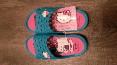 Лот: 7790055. Фото: 1. Сланцы Hello Kitty. Шлепанцы, сланцы