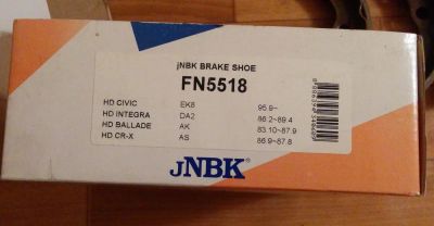 Лот: 10851713. Фото: 1. Колодки тормозные JNBK FN5518... Тормозная система