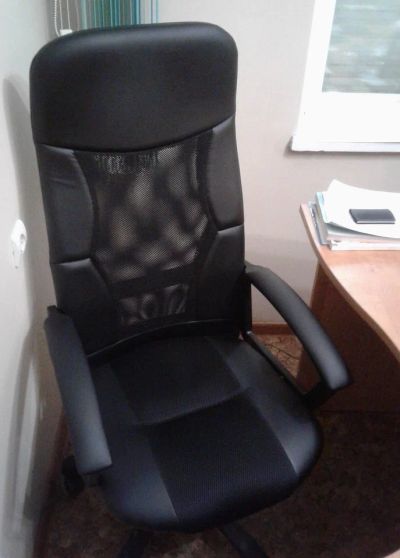 Лот: 12101649. Фото: 1. Офисный стул кож. зам. новый... Стулья и кресла офисные