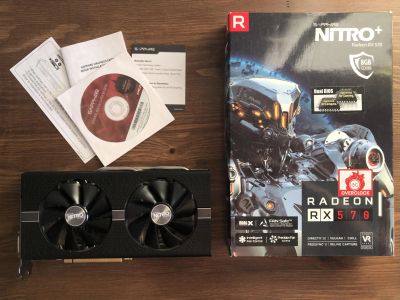 Лот: 19153130. Фото: 1. Sapphire AMD Radeon RX 570 nitro... Видеокарты