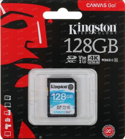 Лот: 23232648. Фото: 1. Карта памяти Kingston Canvas Go... Карты памяти