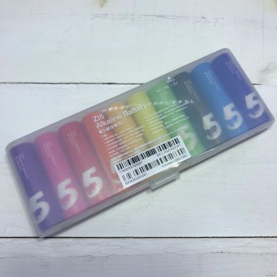 Лот: 12620038. Фото: 1. Батарейка Xiaomi Zi5 Rainbow AA... Батарейки, аккумуляторы, элементы питания