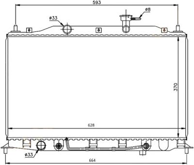Лот: 3724121. Фото: 1. Радиатор hyundai accent/verna... Двигатель и элементы двигателя
