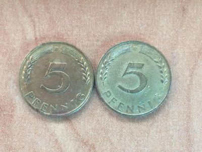 Лот: 9269887. Фото: 1. 5 пфеннигов 1950 D. Германия... Германия и Австрия