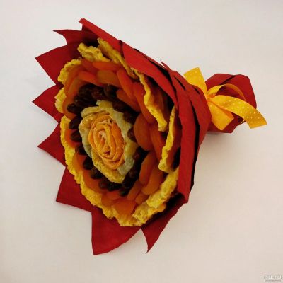 Лот: 14838425. Фото: 1. Букет из сухофруктов №3. Букеты из конфет, игрушек