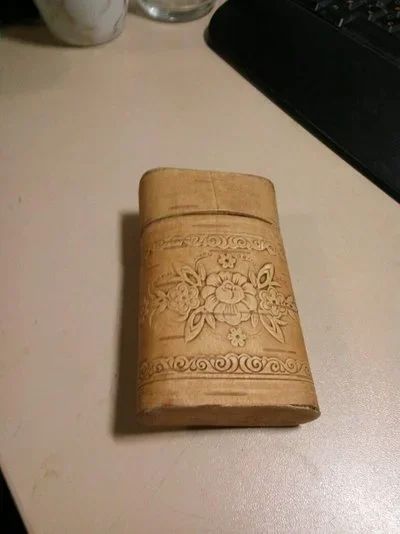 Лот: 12417849. Фото: 1. Подсигар из бересты. Плетение из лозы, лыка, бересты