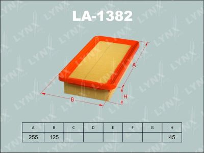 Лот: 13357032. Фото: 1. Lynx LA-1382 Воздушный фильтр. Расходные материалы